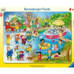 Ravensburgerkehyspalapeli 40p vuodenajat