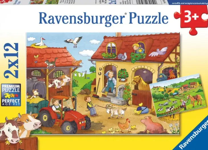 Ravensburger maatilan töitä 2x12 p