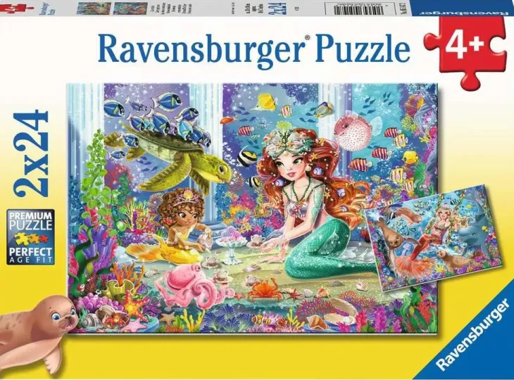 Ravensburger merenneitojen teekutsut 2x24p