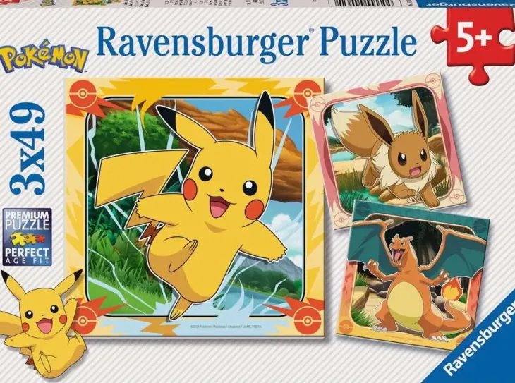 Ravensburger pikatchu & friends 3x49p