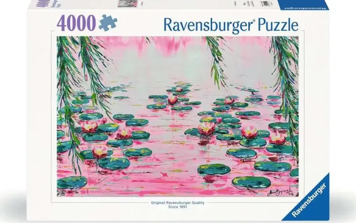 Ravensburger pink water lilies 4000p