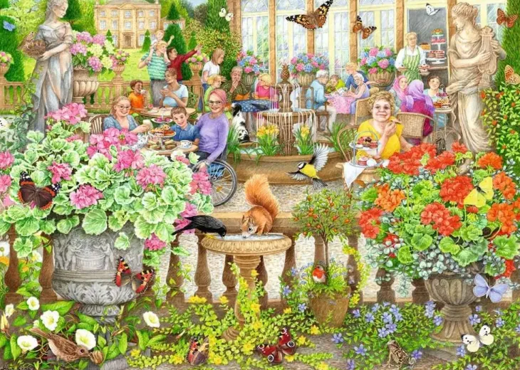 Ravensburger puutarha kahvila 1000 palaa