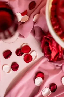 Ruusun terälehdet pinkki 100kpl / 1pkt