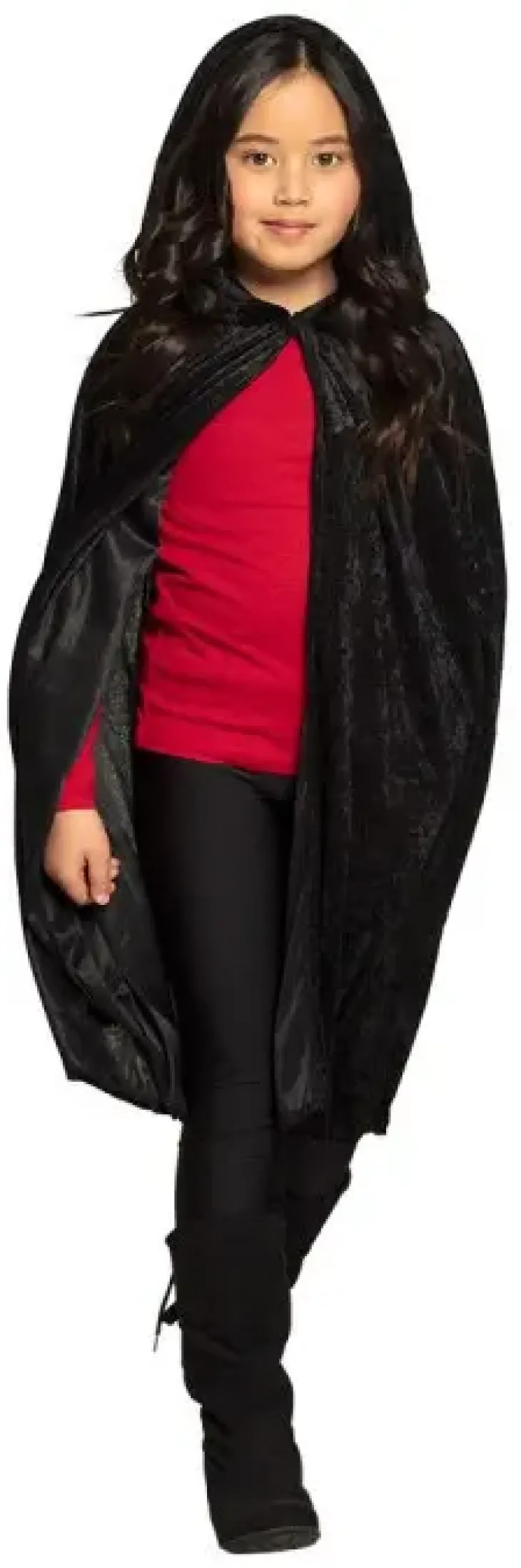 Samettinen hupullinen viitta (115 cm)