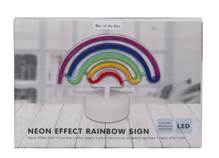 Sateenkaari led valo 25x10x17,5cm