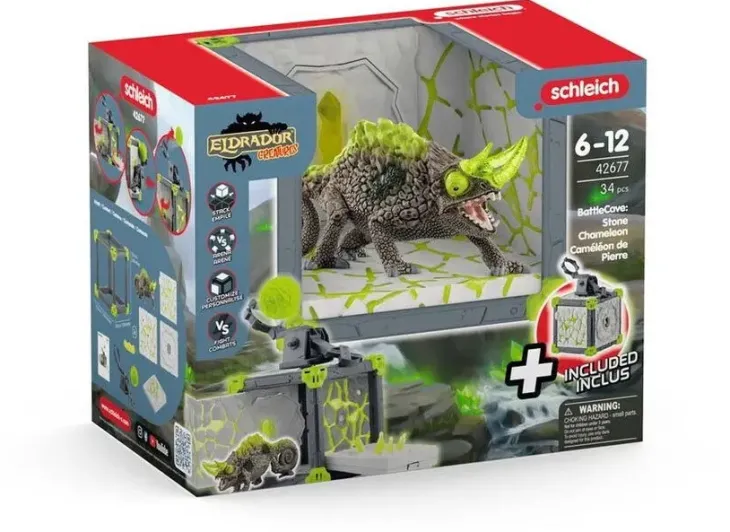Schleich battlecave stone chameleon