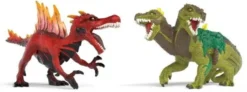 Schleich fire saurian vs. jungle lizard