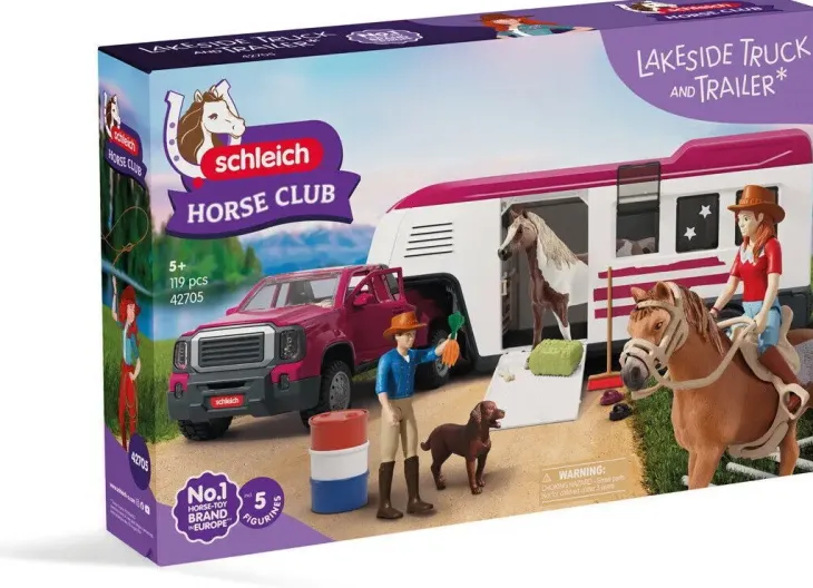 Schleich 42705 hevostraileri ja auto