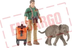 Schleich pocket set researcher on an exc