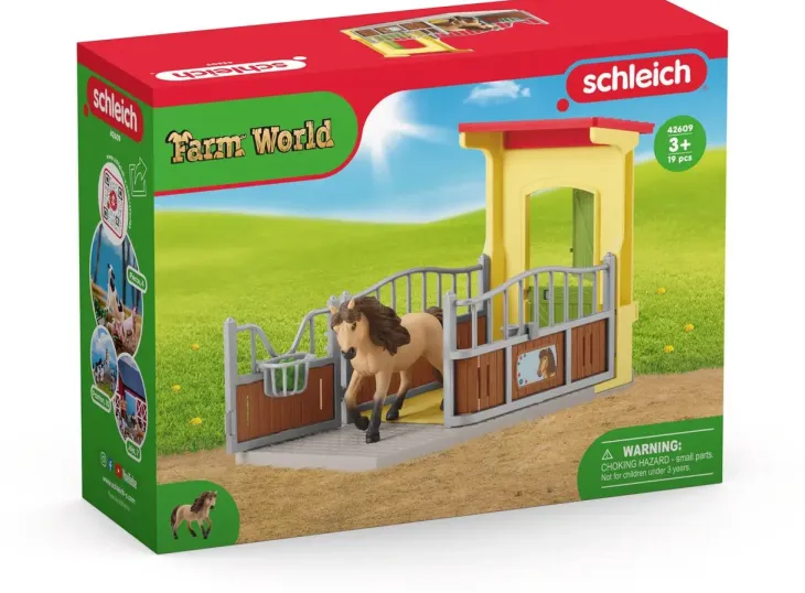 Schleich 42609 ponitalli ja islanninponi