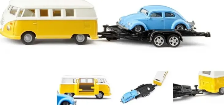 Siku vw t1 perävaunu ja vw kupla