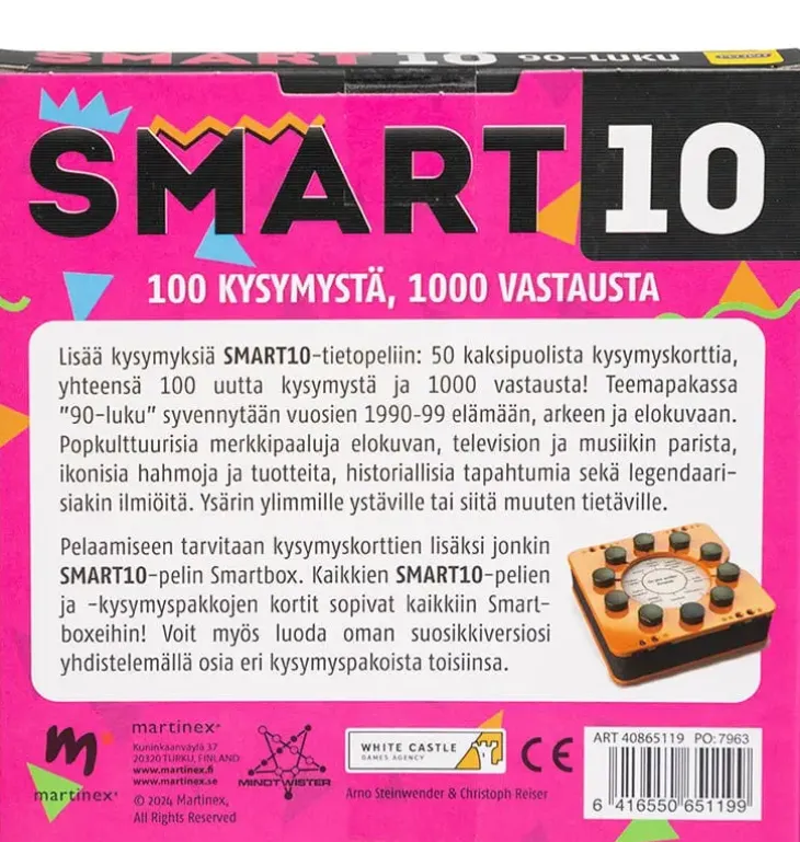 Smart 10 lisäkysymykset 90-luku