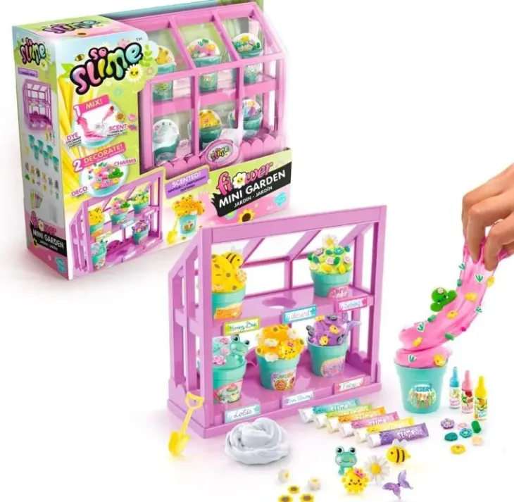 So slime flower mini garden
