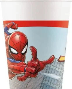 Spiderman pahvimukit 8kpl