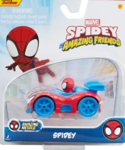 Spidey amazing friends metallinen auto