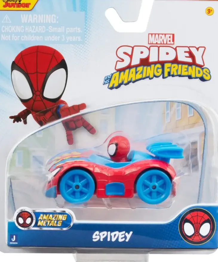 Spidey amazing friends metallinen auto