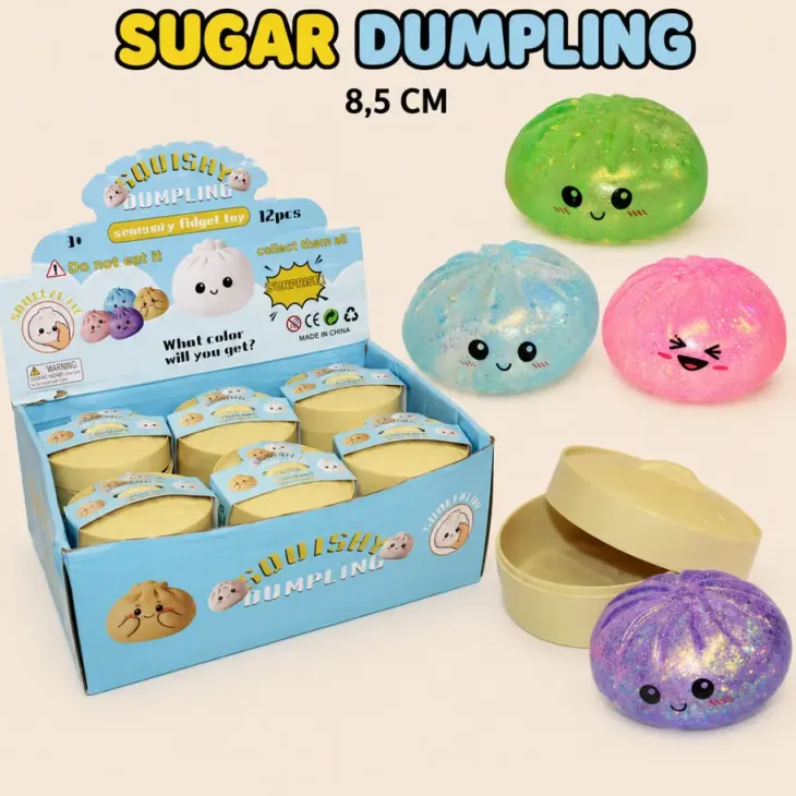Squeezy dumplings glitter 8,5cm