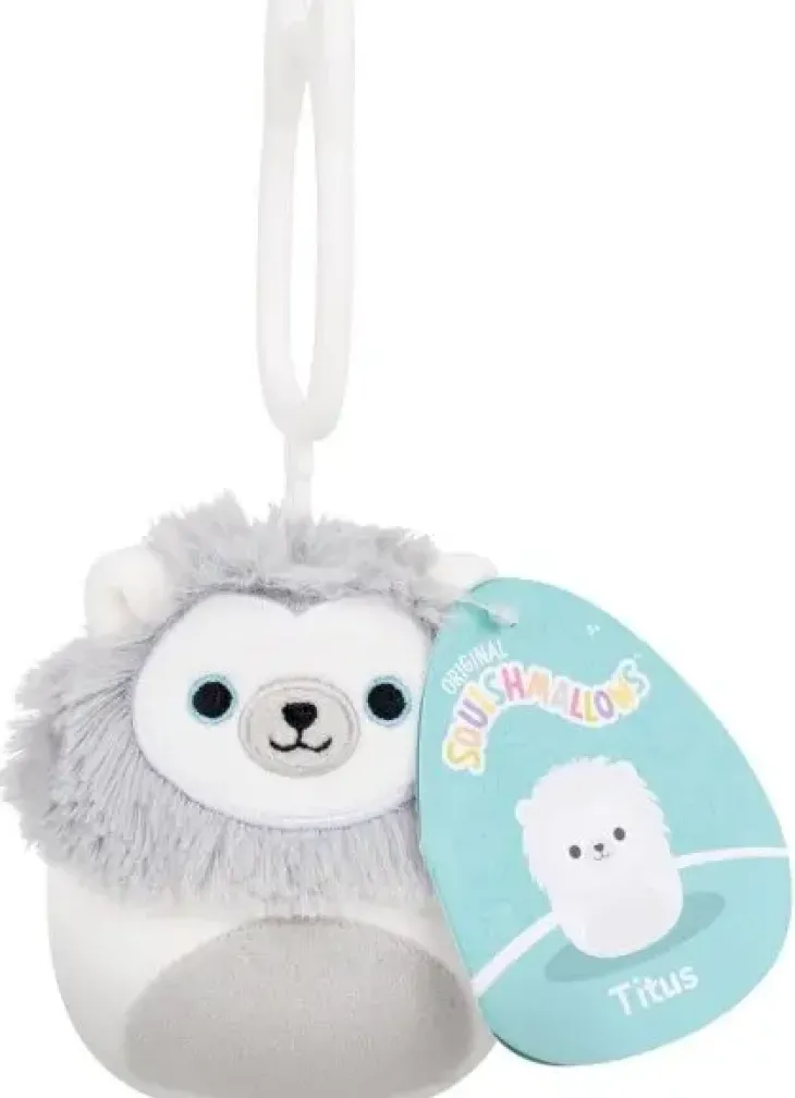 Squishmallows 9 cm clip on titus