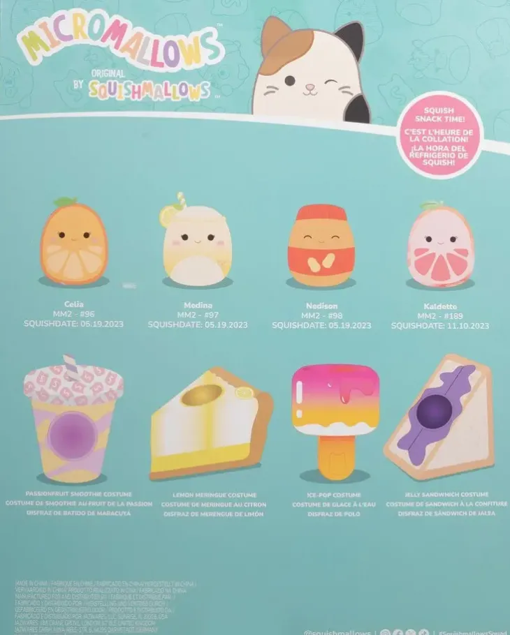Squishmallows micromallows accessory set