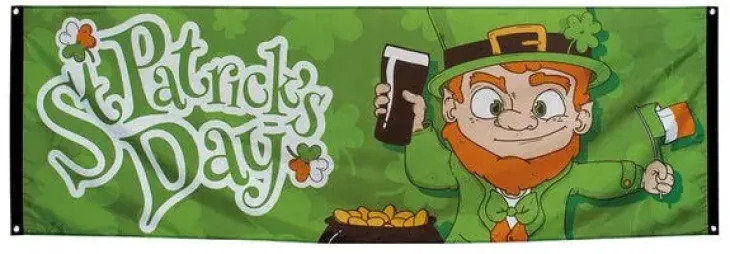 St patrick's day banneri 220x74cm