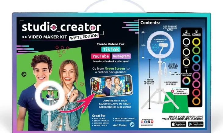 Studio creator white video maker setti