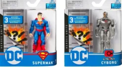 Superman figuuri musta-asu 10cm