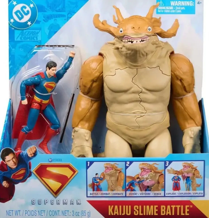 Superman movie kaiju slime battle