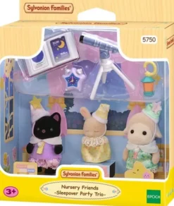 Sylvanian families kolmoset yökylässä