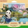 Sylvanian families pandatyttö pyörällä