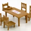 Sylvanian families perheen ruokapöytä