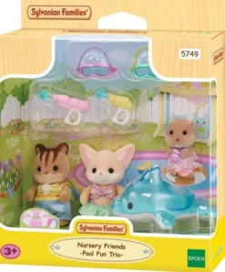Sylvanian families päiväkotikaverit altaalla