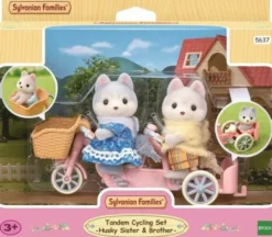 Sylvanian families tandempyöräily husky