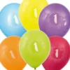 Syntymäpäiväilmapallot numero 1 6kpl
