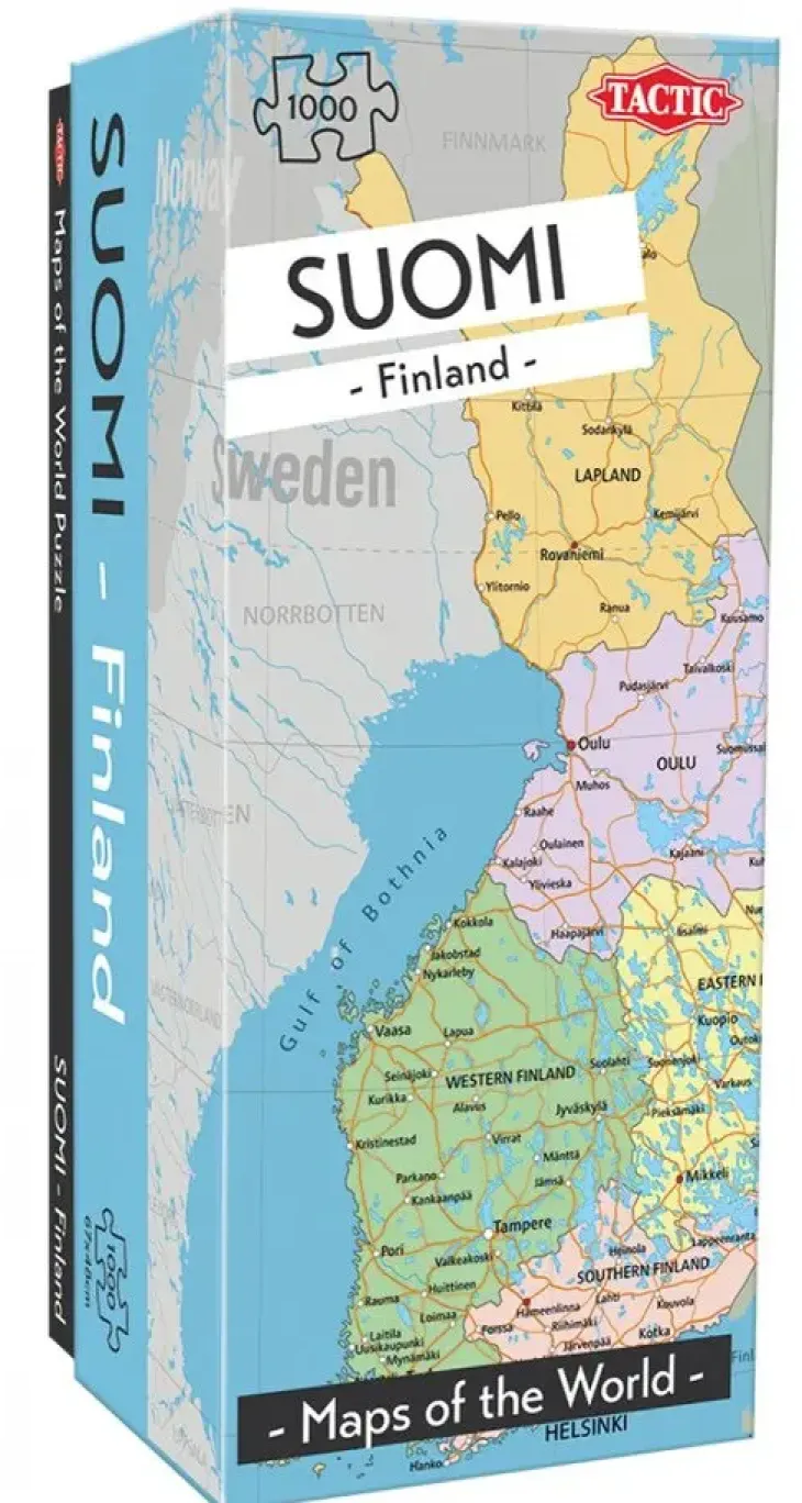 Tactic maps of the world suomi 1000p