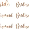 Tarrat juomalaseihin bride-bridesmaid