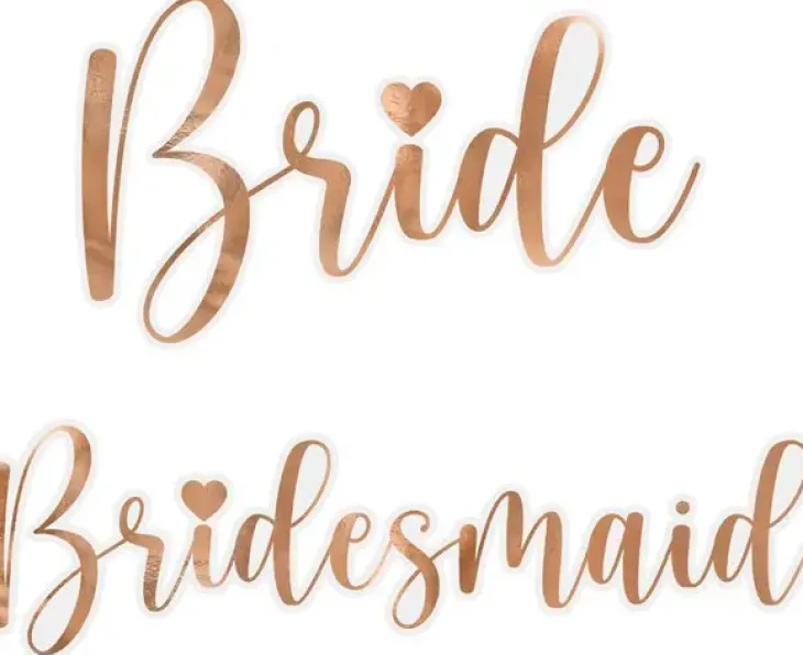 Tarrat juomalaseihin bride-bridesmaid