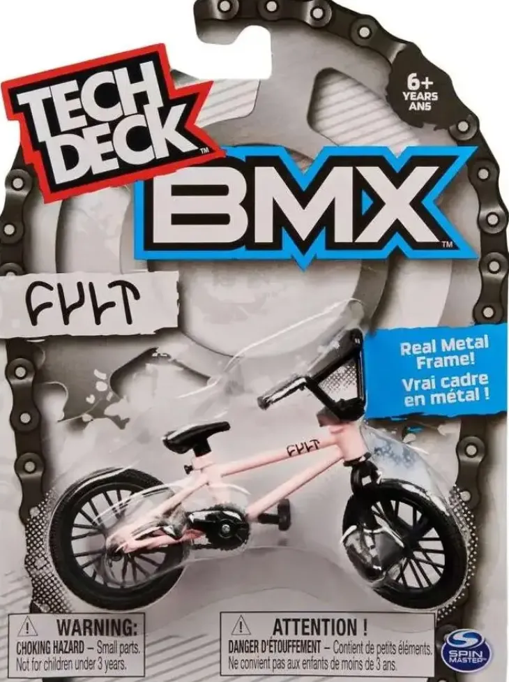 Tech deck skate bmx pyörä vaaleanpunaine