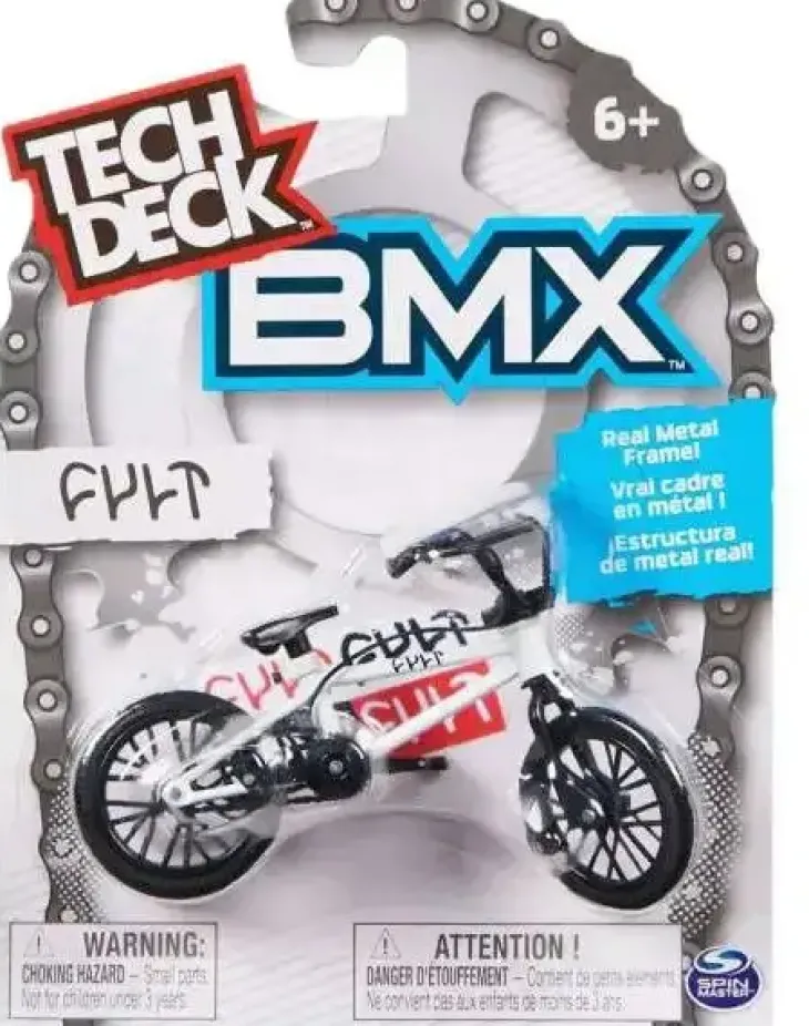 Tech deck skate bmx pyörä valkoinen