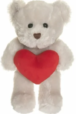 Teddykompaniet nalle & sydän beige 20 cm