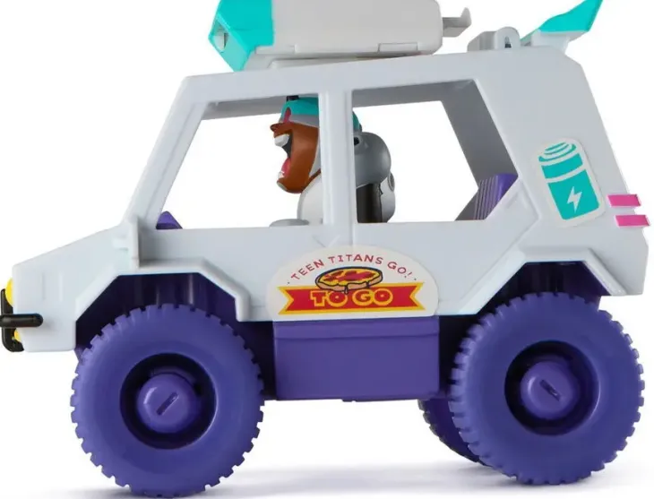 Teen titans go! pizza-auto ja hahmo