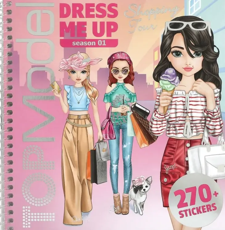 Topmodel dress me up tarrakirja shoppin
