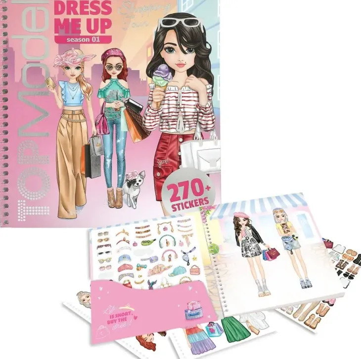 Topmodel dress me up tarrakirja shoppin