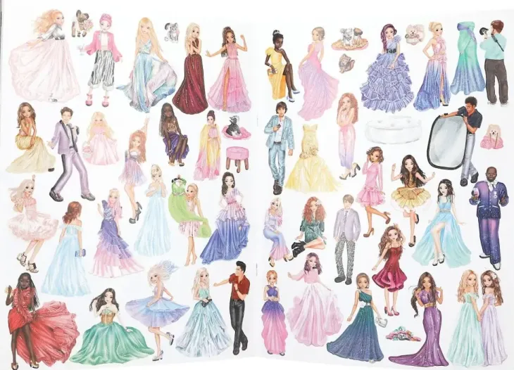 Topmodel glamour stickerworld