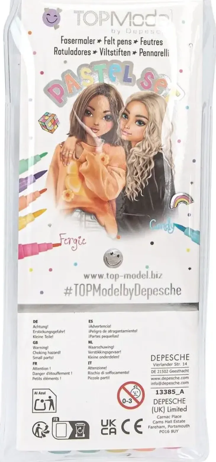 Topmodel pastellitussit 6 kpl