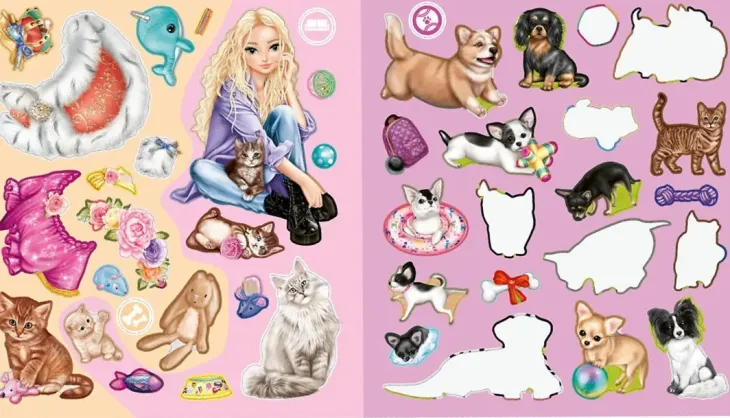 Topmodel stickerworld kitty anddogg