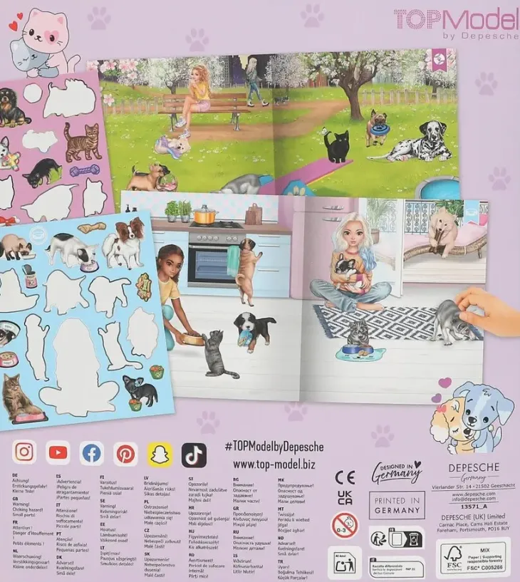 Topmodel stickerworld kitty anddogg