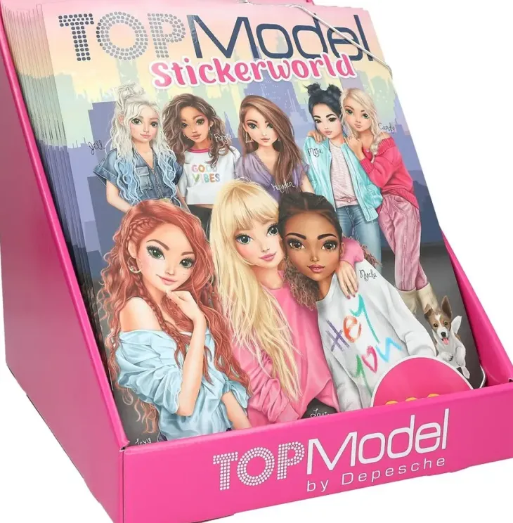 Topmodel stickerworld tarrakirja