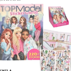 Topmodel stickerworld tarrakirja