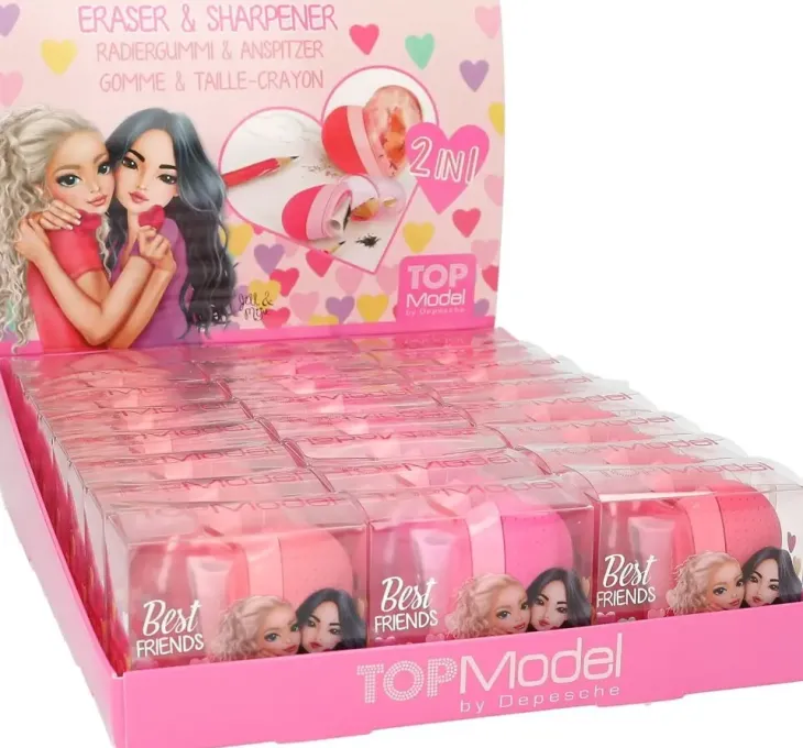 Topmodel sydänpyyhekumi/-teroitin