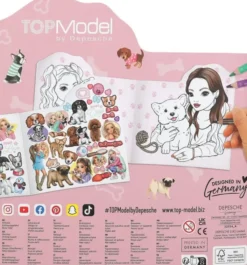 Topmodel värityskirja doggy